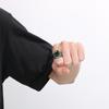 Domineering Vintage Ruby Chunky Ring for Men Stainless Steel Personalized Square Gemstone Ring Gift Trend Jewelry