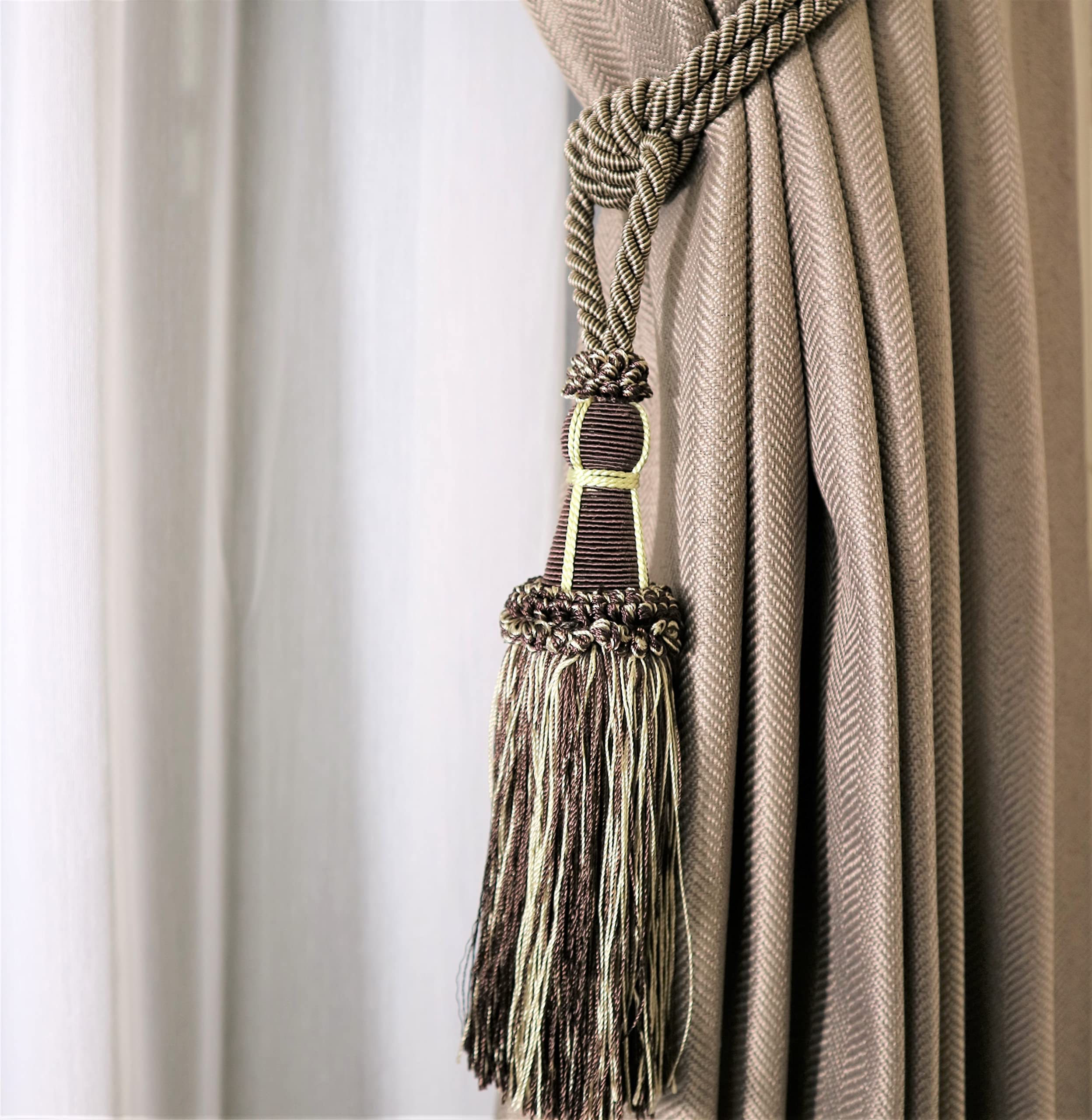 

Кисти для штор Interix, Коричневый, JT-5-DBR-BE-S