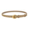 Genuine Leather Suede Women Belt Fashion Skinny Waistband Retro Gold Buckle Brown Belts for Jeans Pants and Dresses