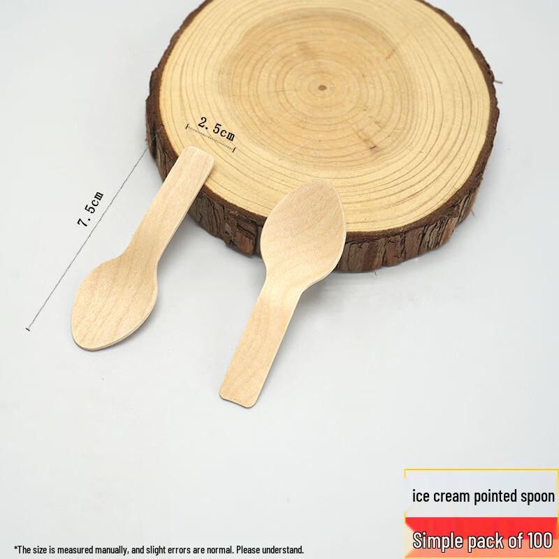 Wuhe Degradable Sugarcane Pulp Ice Cream Spoons