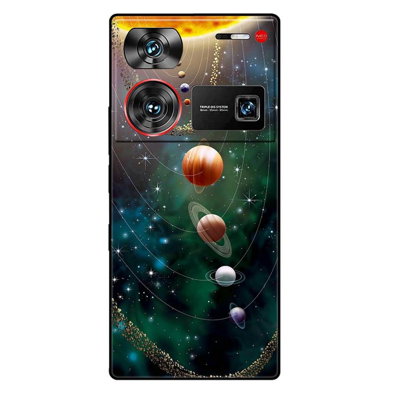 For ZTE Nubia Z60 Ultra 5G Case Silicon Fashion Space Wolf TPU Painted Coque Funda for Nubia Z60Ultra 5G NX721J Cover Protective