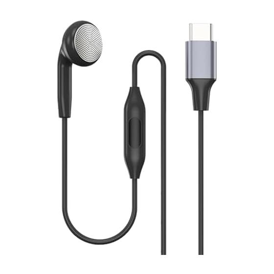 Single Ear Earphone Monaural Inner Type type-C Jack with Microphone for Both Left and Right Ears YAJOJO Compatible with