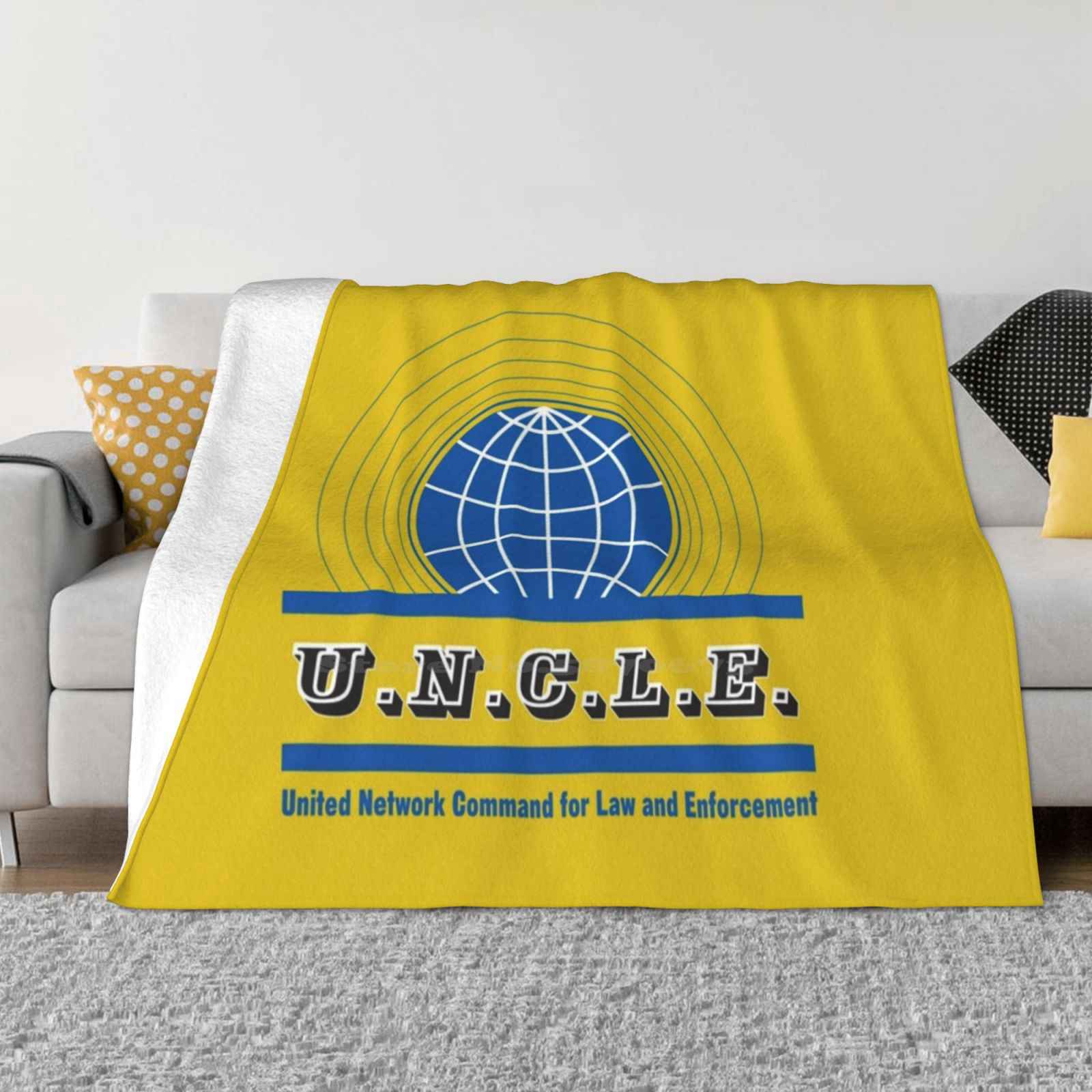 The Man From Uncle Low Price New Print Novelty Fashion Soft Warm Blanket Classic Tv Uncle 70S Spy Nbc Espionage Robert Vaughn 30x40in