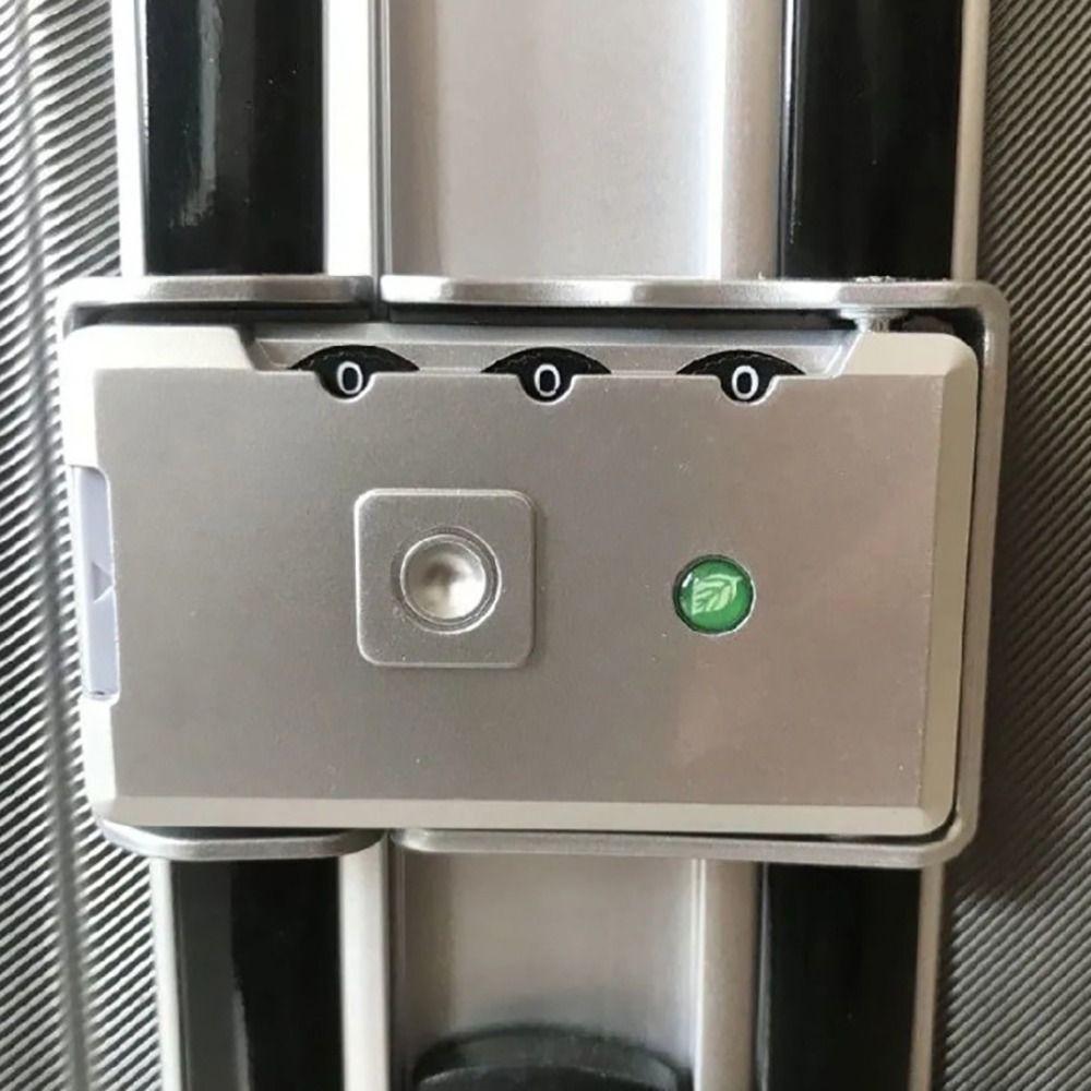 Černý Stříbrný Zámek Kufru Přezka Proti Krádeži 3místný Kombinační Zámek Odolný Zámek na Klíček Zavazadla