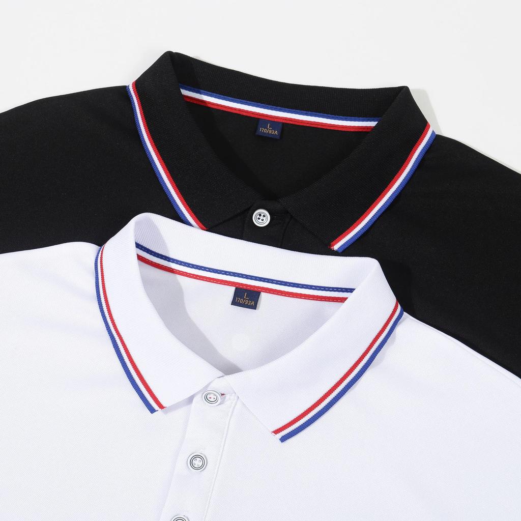 Unisex Anti-Pilling, Colorfast Polo Shirt with Lapel and Short Sleeves, Made from Combed Silk Cotton, Customizable with Logo.