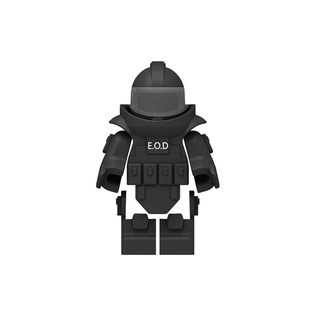 Contenedor Beige MOC Cajas de Armas Militares Ladrillos Accesorios Escena del Ejército WW2 Piezas de Bloques de Construcción Envío SWAT