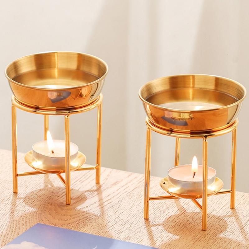 62KD Stainless Steels Essential Oil Melt Burners Diffuser Bowl Tealight Holder