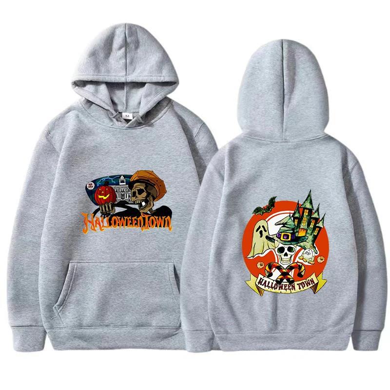 Horror Printed Hoodies Men Fashion Long Sleeve Halloween Aut Sweatshirt Men Womnen Fashion Design Pullover Fleece Hoodies
