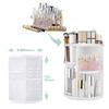 360 Cosmetic Storage Box Foldable MMakeup Display Shelf  Countertop Vanity