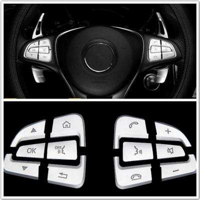 מדבקות כפתורי הגה לרכב Me+rced+es - Benz GLC CLA CLS GLE GLS קישוט לרכב שיפור לרכב