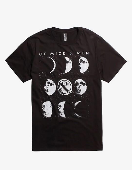 OF MICE & MEN MOON PHASES T-SHIRT XXL