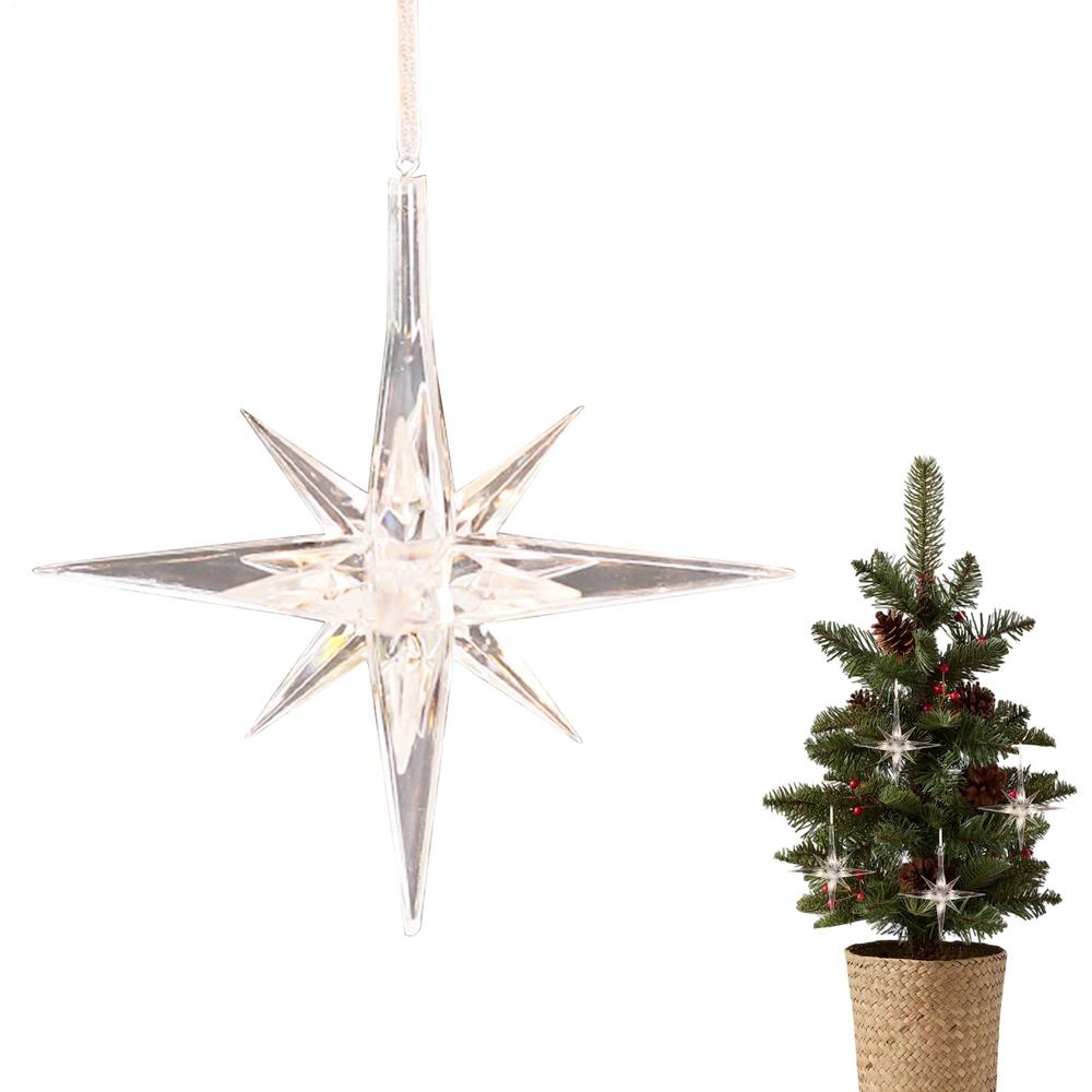 Crystal Christmas Ornaments Winter Holiday Pendant Christmas Decorations Indoor For Holiday Party Celebration Winter Home Indoor