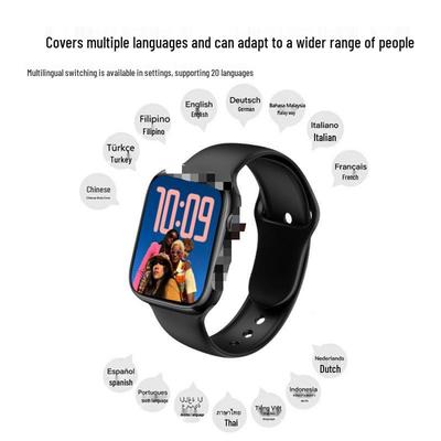 Smartwatch S10: NFC-Zahlung, Sport, Schrittzähler, Herzfrequenz, Schlaf- & Blutsauerstoffmonitor.