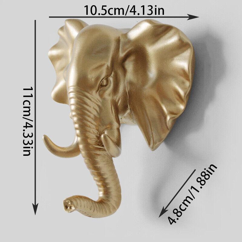 3D Zvieracia Hlava Vešiak na Stenu Živicový Háčik na Zadnú Stránku Dverí na Klobúk a Kabát Domáca Dekorácia
