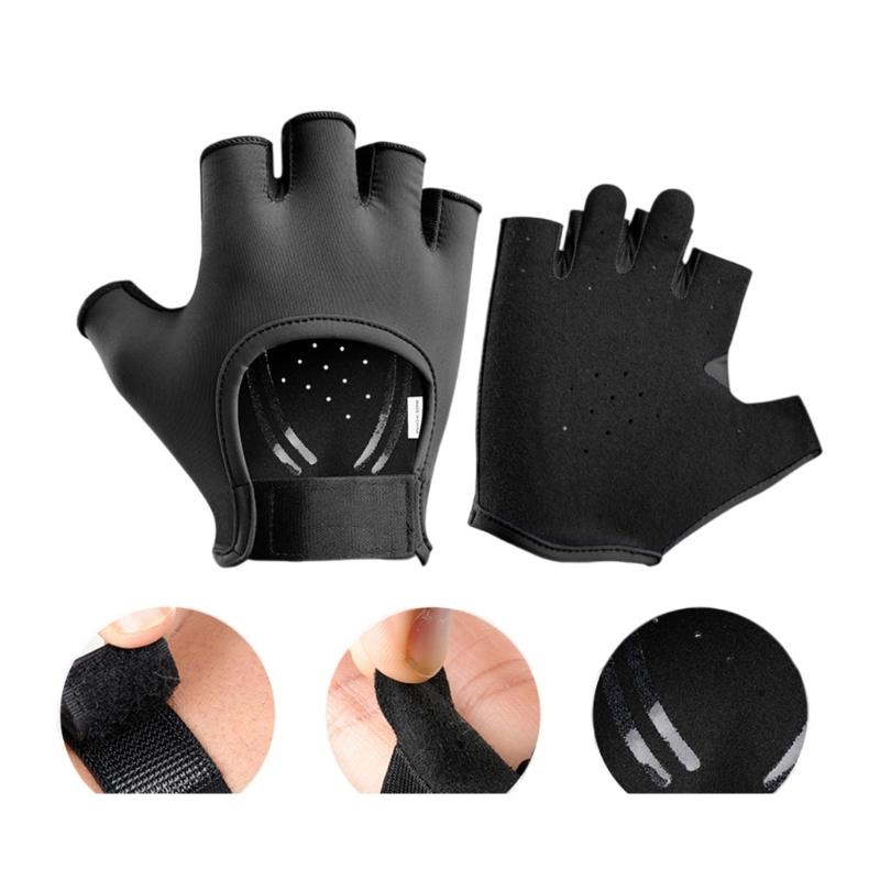 Atmungsaktiver Sporthandschuh Halbfinger Fitnesshandschuh Fingerloser Radhandschuh