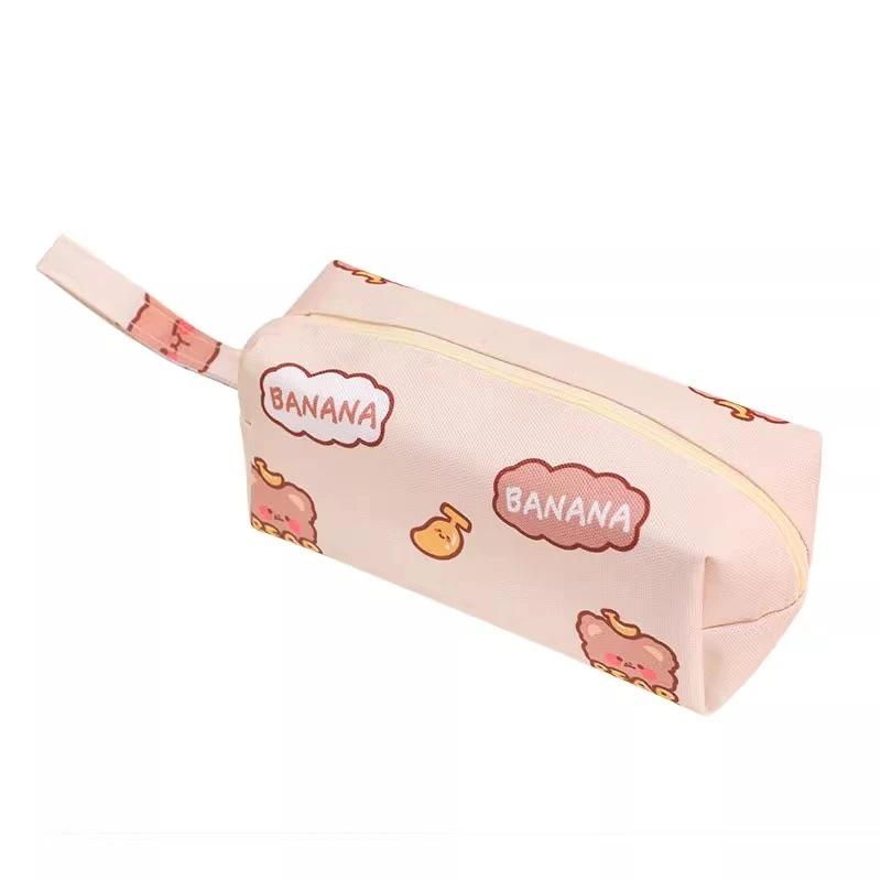 5 Yuan Newcomer Discount: Cute Cartoon Bear Pencil Case - Japanese Style for Girls and Kids
