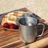 Captain Stag outdoor cup mug tumbler single double 220ml 300ml 450ml foldable handle lightweight titanium made Japan Tsubame Sanjo product