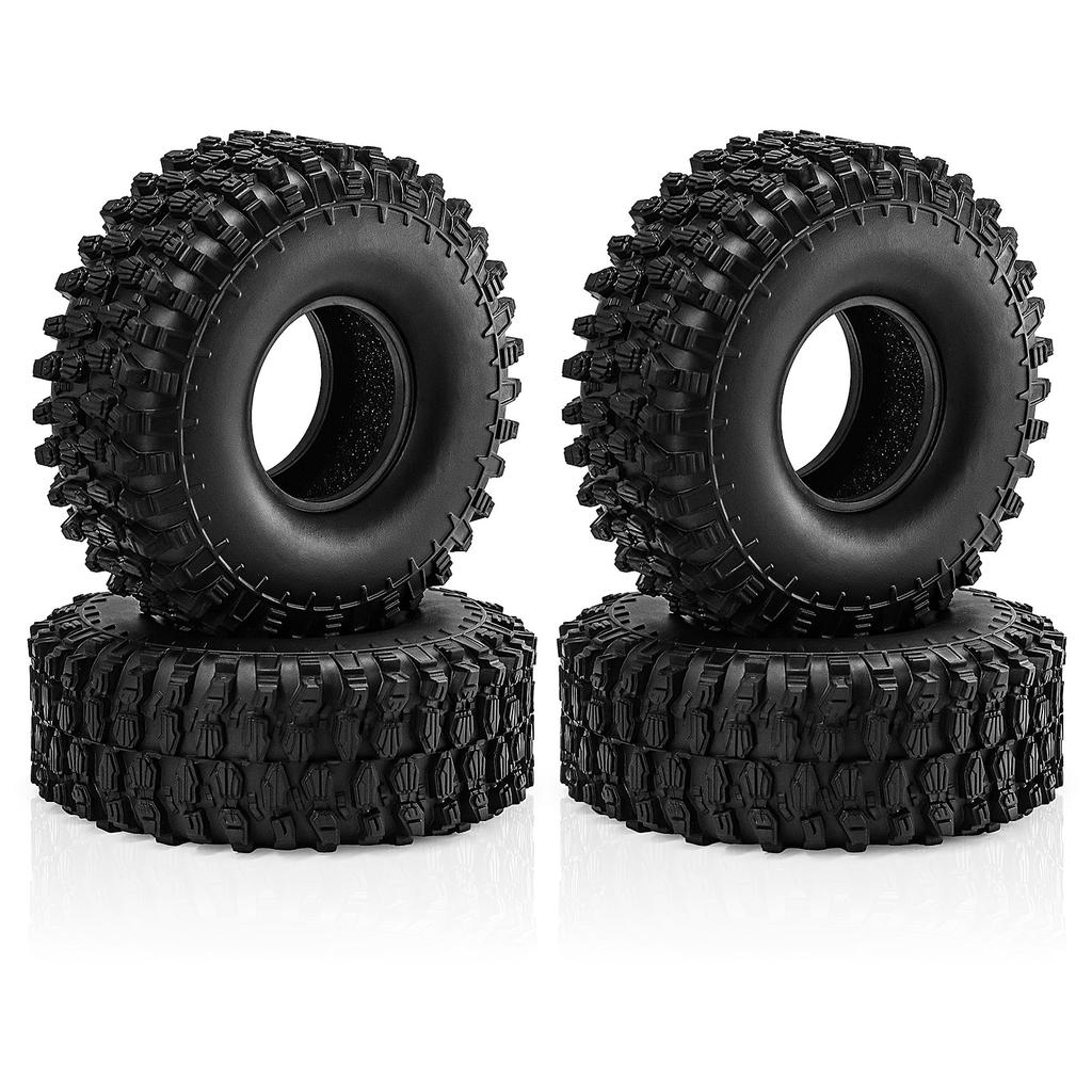 4pcs 1.9 inch RC Crawler Tire for 1/10 TRX4 TRX6 Axial SCX10 II 90046 III AXI03007 Gen7/8 D90 VS4-10 MST HSP RC Crawler Car