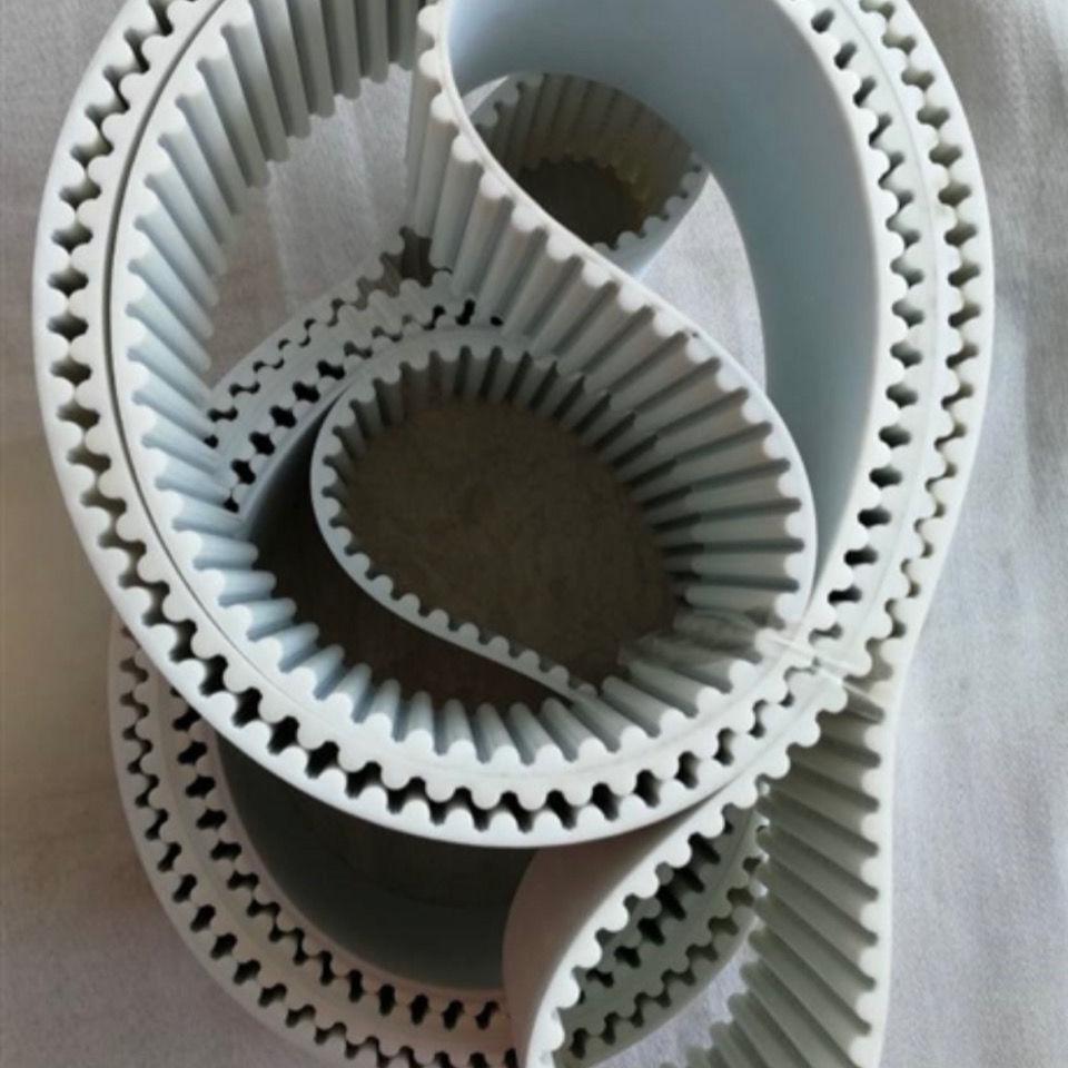 8M Weißer Stahlseil PU Zahnriemen für Roboter Spritzgussmaschine