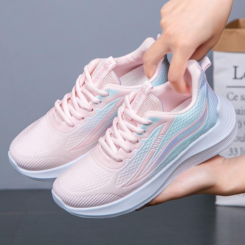 New Spring and Autumn New Ultra-light Running Shoes Sports Shoes Breathable Shock-absorbing Soft-soled Students Lightweight Running Women's Shoes