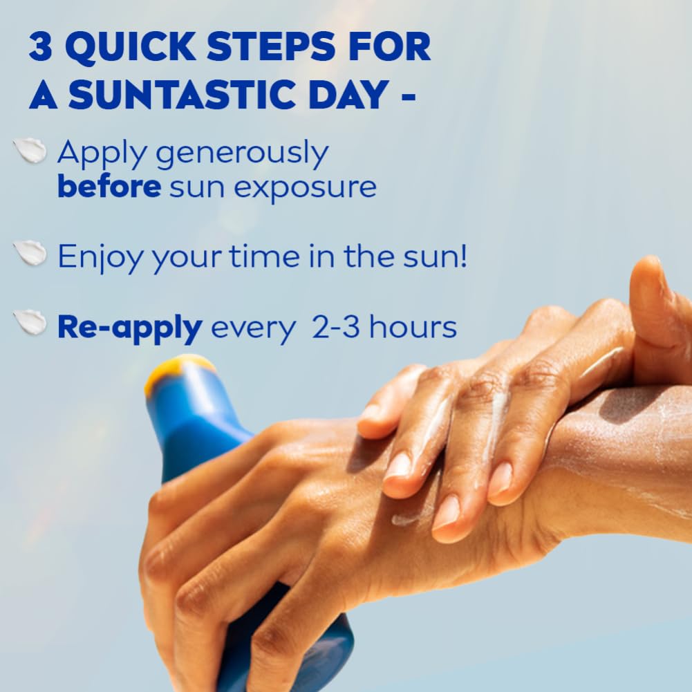 Nivea Sun Protect SPF 50 PA+++ Sunscreen 125ml, UVA-UVB Protection, Vitamin E, Water Resistant, Non-Greasy