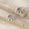 Elegant U-Shaped Geometric Imitation Pearl Earrings