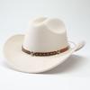 Cintura con Testa di Stella Cappello da Cowboy Occidentale Cappellino da Cowgirl in Feltro Cappello da Sole Fedora Jazz Cappelli Donna