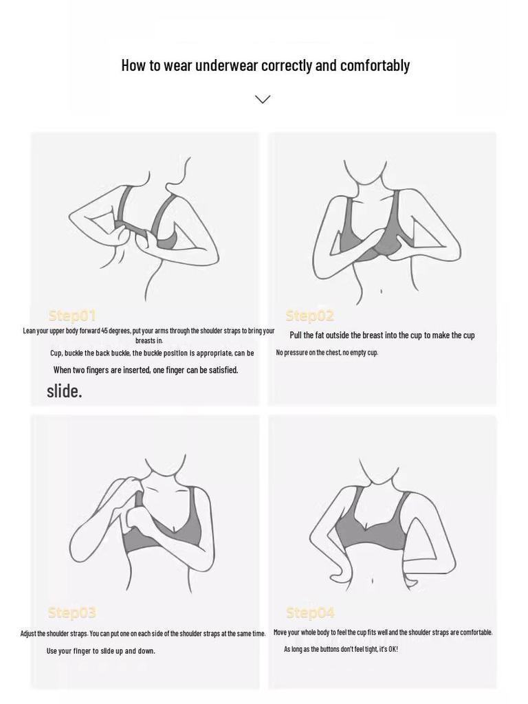 French Seamless Wire-Free Push-Up Triangle Bralette - Breathable, Skin-Friendly Cotton, Anti-Sag Design