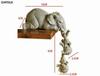 3 Pcs/set Cute Elephant Hug Baby Doll Resin Handicraft Decoration Home Decor Gift Decorative Figurines Miniatures Accessories