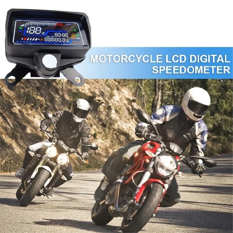 Motorcycle Dashboard LCD Digital Gauge Panel Instrument Cluster 12V Speed Odometer Enhanced Visibility for CG125 CG150