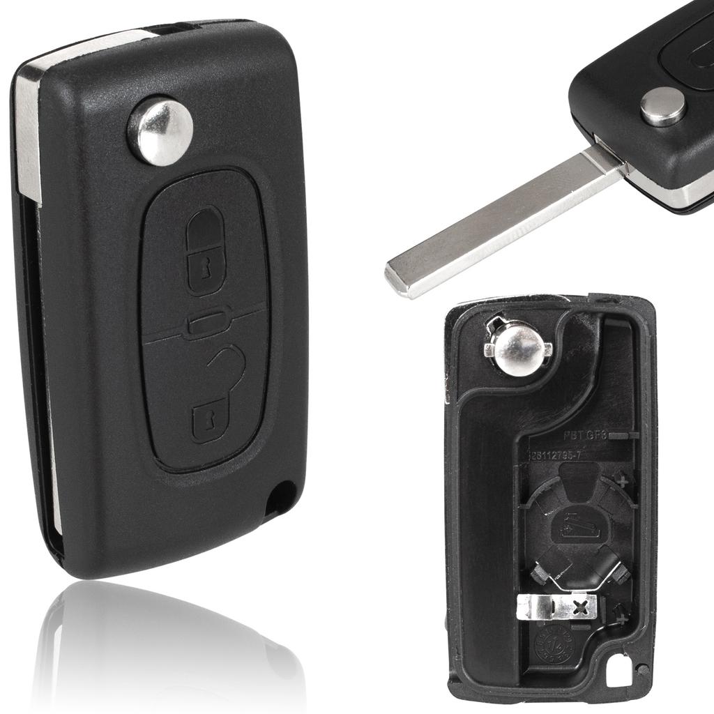 Citroen Berlingo C2 C3 C4 C5 C6 C8 DS3 DS4 Jumpy Xsara Picasso Peugeot 207 307 308 407 607 807 Expert Partner remote control housing 2 BUTTONS
