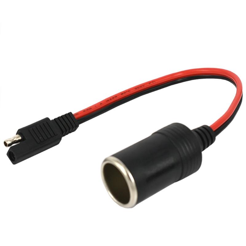 Cigarette Lighter SAE Battery Charger Cable,12V Cigarette Lighter Plug To SAE Quick Release Adapter Charging Cable