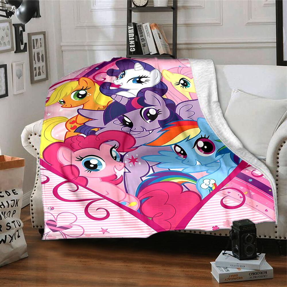 1pc My Little Pony3 Blanket, Gift, for Men and Women, Soft Blanket, Good for Sofa Bed Couch Travel, Lightweight Flannel Blanket