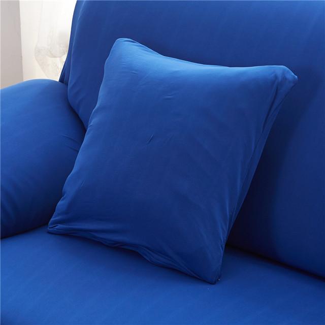 45x45cm Solid Color Elastic Pillow Case Cushion Cover Home Use Decoration Accessories Durable Durable Useful Useful