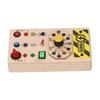 Wooden Board with LED Light Switches Voice Broadcast Hand Eye Coordination Sensory Toys Light