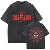 Gracz Kult Jagnięcia Uroczy Śmieszny T-shirt Retro Wypłukany Moda Wysokiej Jakości T-shirt Mężczyźni Kobiety 100% Bawełna Oversize T-shirt