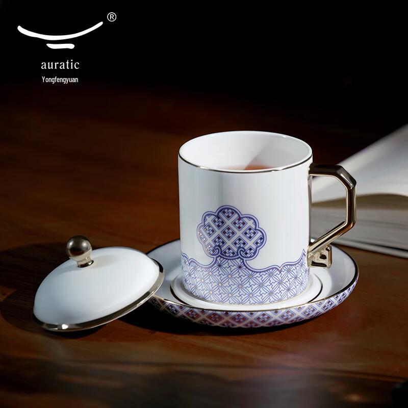 Yongfengyuan Ceramic Insulated Tea Cup Gift Set