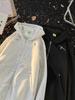 Unisex Spring Shoulder Padded Jacket: High Street Cool, Zipper Accents, Fashion Hoodie Cardigan