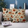 1 Pieces Autumn Leaves And Pumpkins Patterned Throw Pillows Polyester pillowcase, sofa decorative cushion cov Headboard Pillow