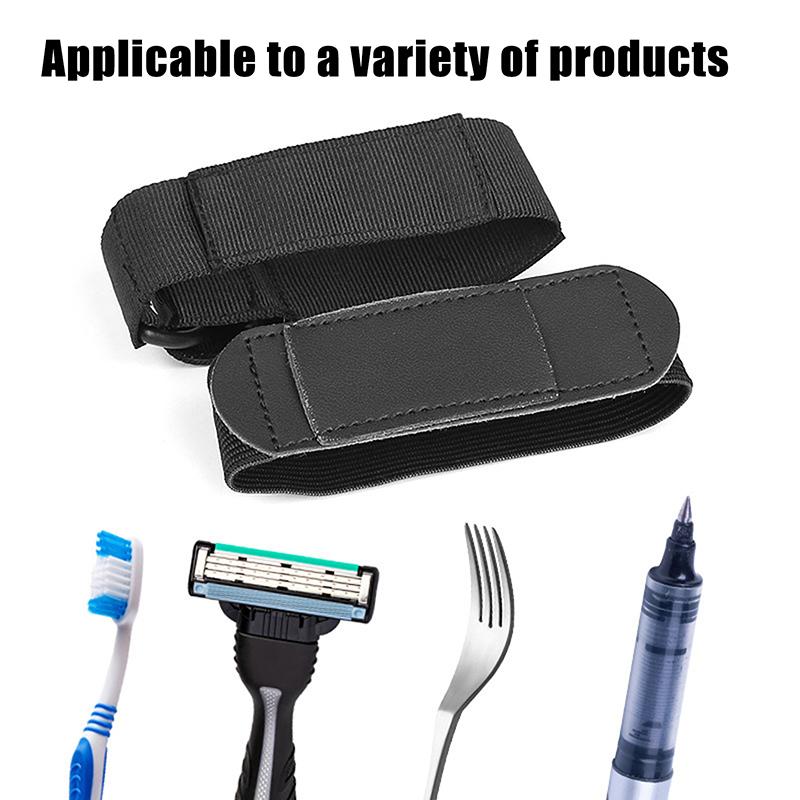 Aid Utensil Cuff Holder Strap Elastic Eating Assistance Cuff Spoons Forks Knife Fixing Band For Patients Elderly And Disabled