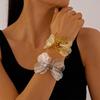 Personalisierte übertriebene Metall-Diamant-Schmetterling-Öffnungsarmband einfaches Armband