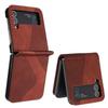 Luxe Hoesje Voor Samsung Z Flip 4 5 6 Flip3 5G Leren Armor Achterkant Voor Samsung Galaxy Z Flip 7 FE Hoesje Z Flip 3 5 6 7 Funda