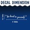 Set 3Pcs Be Kind Yourself Rearview Mirror Decal