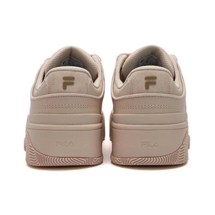 Fila Fusion Stack Fabric Synthetic Leather Tpu Comfortable Versatile Low-Top Sneakers Women sneakers Pink Brown T12W342208FPP