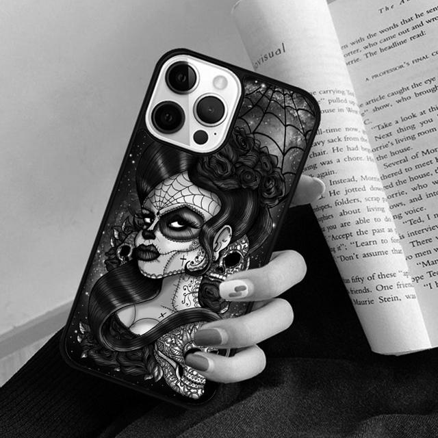 Cute Dead Skull Owl Phone Case Back Cover for iPhone 17 Air 16 15 14 13 11 12 Pro Max Plus Fundas Coque