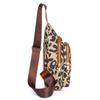 Fashion Leopard Print Soft Leather Women's Chest Bag