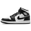 Jordan Air Jordan 1 Vintage Basketball Shoes Women's Mid top White/Black DV0991-101(Team56-)