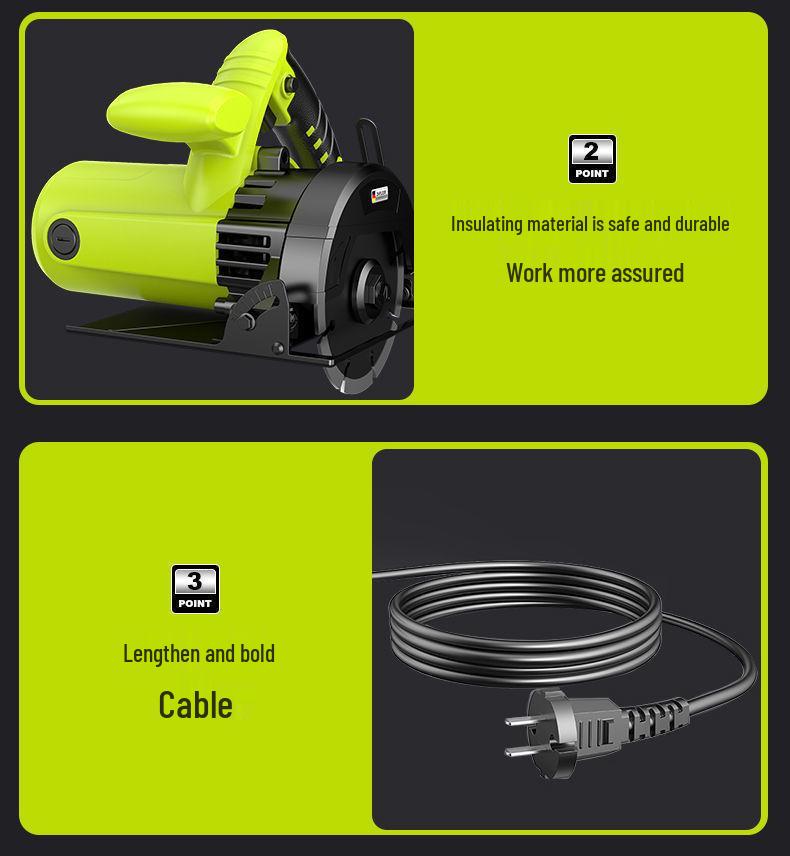 High-Power Portable Multi-Function Cutting Machine for Tile, Stone, Metal, and Marble