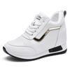Inner Height Increase Women 'S Shoes  New Spring And Autumn White Shoes Flat Casual All -Match Sports Shoes