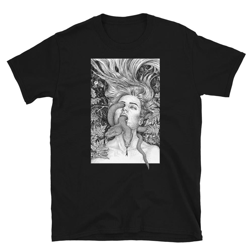 Voyage Within, Snake, Horror, Occult, Tarot, Printed T-Shirt S разноцветный